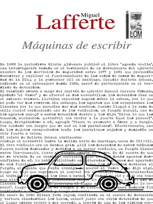 cover image of Máquinas de escribir